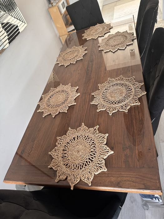 Stół do jadalni drewniany szkło