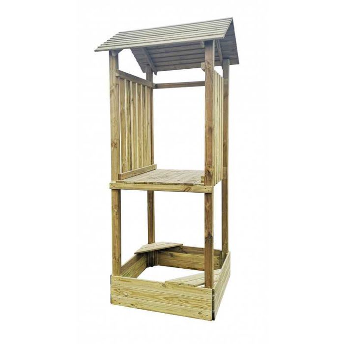 Wieża Hektor z Daszkiem + Piaskownica i Drabinka Wyprzedaż!