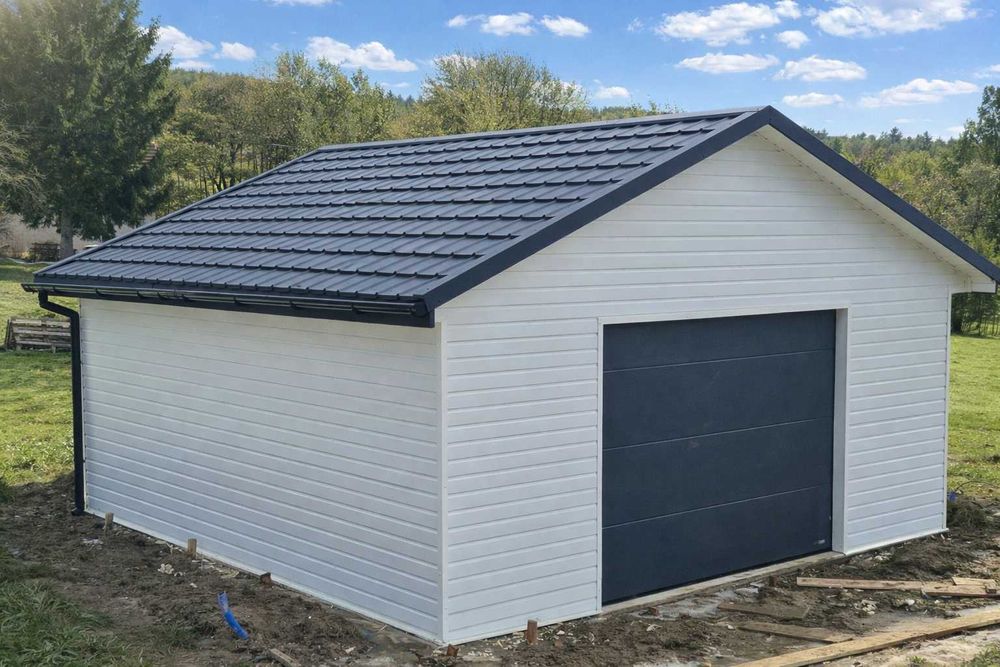 Garaż ocieplany szkieletowy