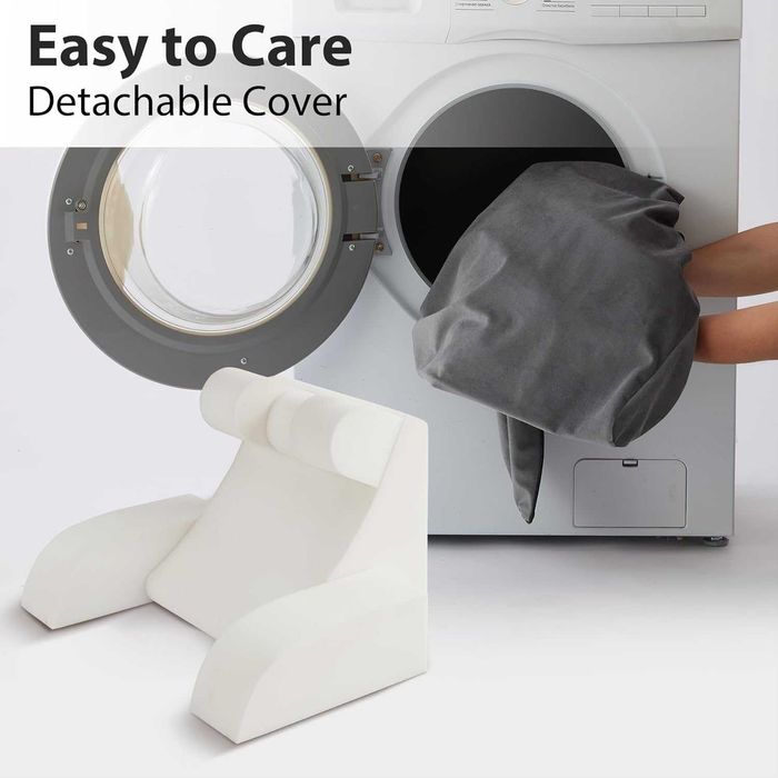 Almofada de leitura para adultos sentados na cama, almofada lombar para usar na cama sentado