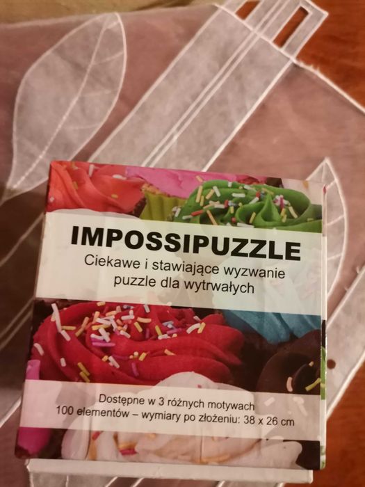 Puzzle babeczki   kolorowe