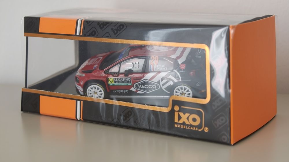Ixo 1:43 Citroën C3 Rally2 Yohan Rossel 1° WRC2 Rali Monte Carlo 2024