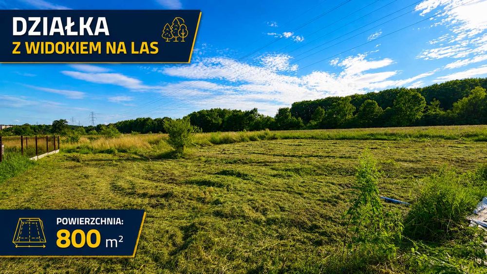 Działka budowlana 800 m² z bezpośrednim widokiem na las – Orzesze, ul. Drużynowa