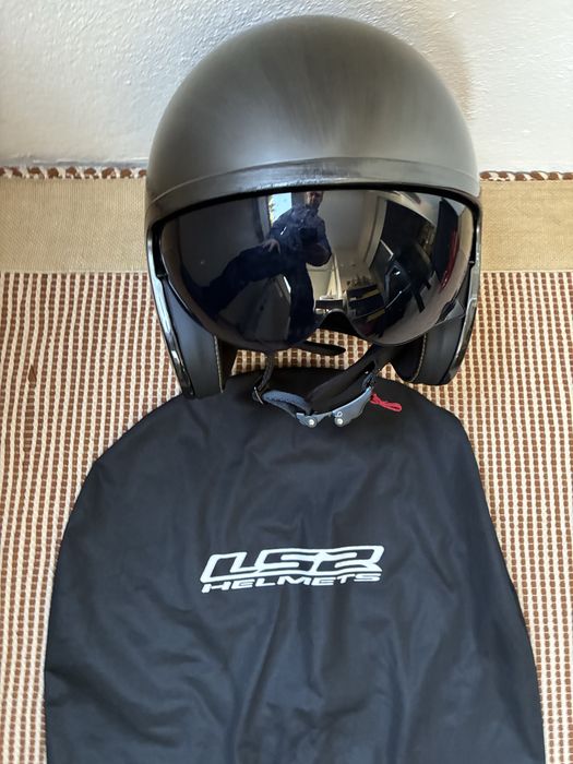 Capacete jet LS2 OF599