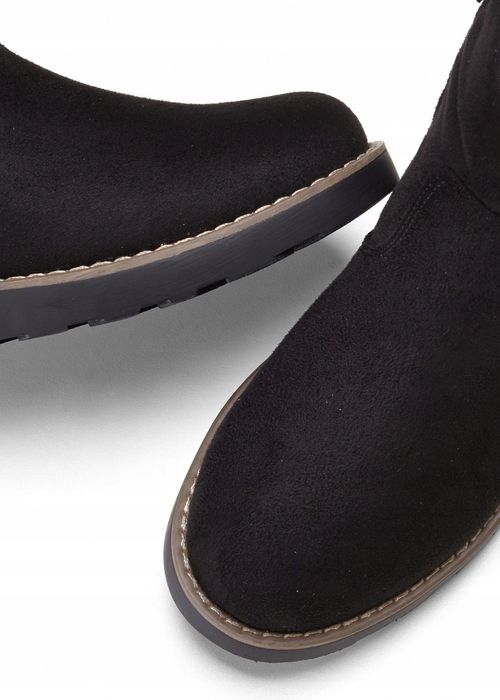 B.P.C botki damskie czarne eko zamsz 36