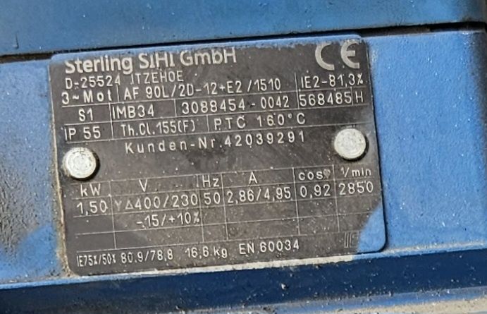 Pompa  STERLING SIHI D25524  1,50Kw