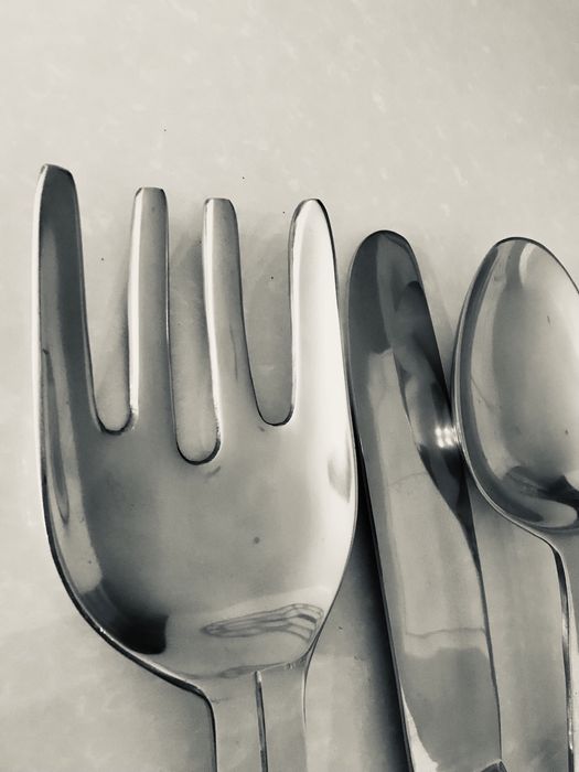 Talheres XL para decoração de parede