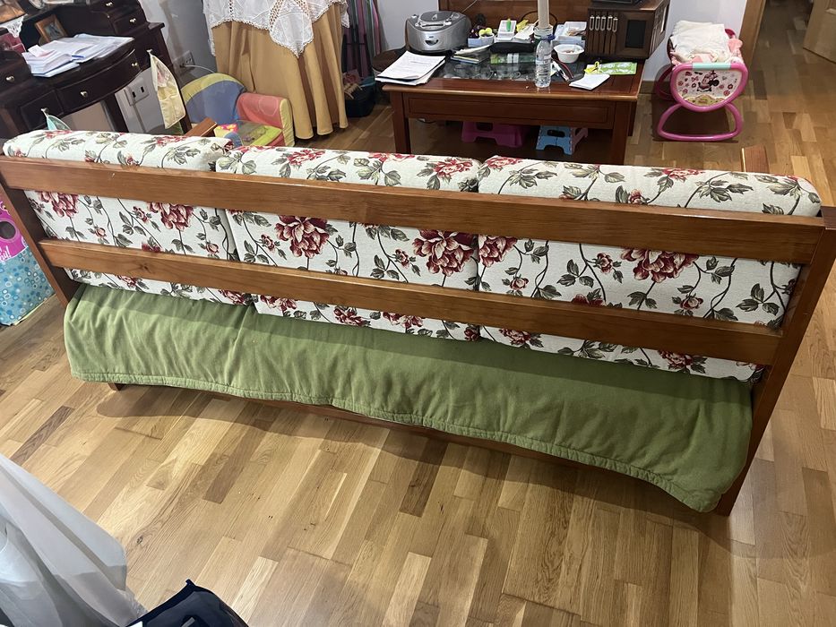Sofá cama com 2 colchões