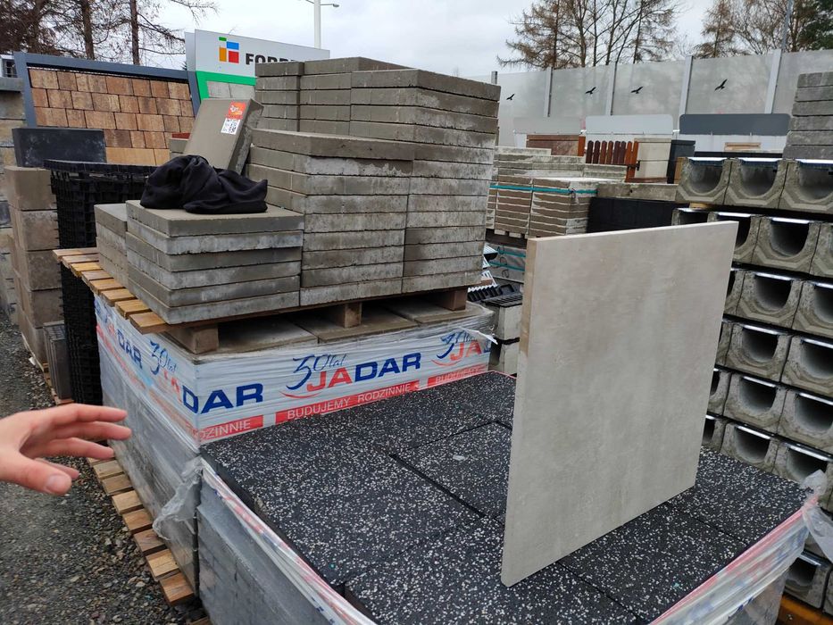 Gres płyty ceramiczne gresowe tarasowe 60x60x2 taras chodnik