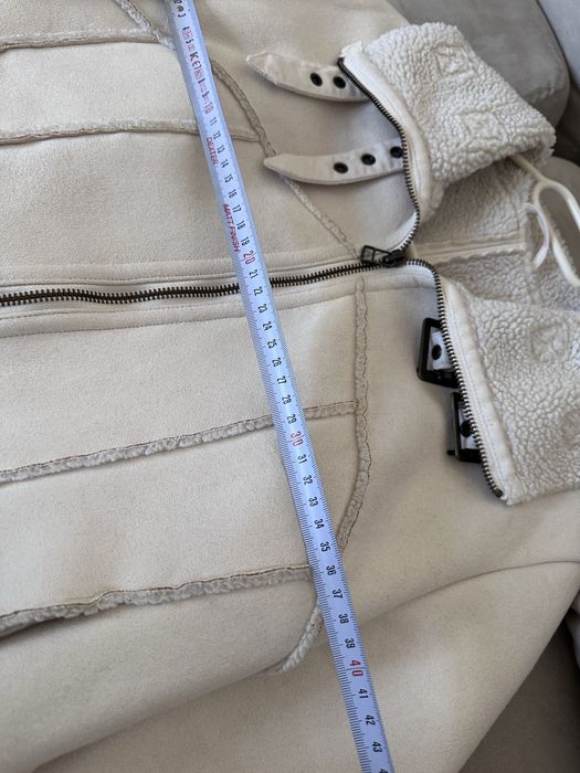 Beżowa kurtka z kożuchem NEXT