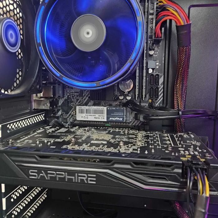 Игровой Компютер ПК Intel i7, RX 470 4GB, 16GB DDR3 new, SSD 512G NVMe