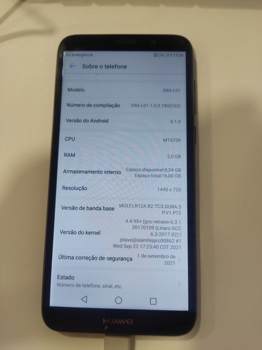Huawei y5 2018 tlm