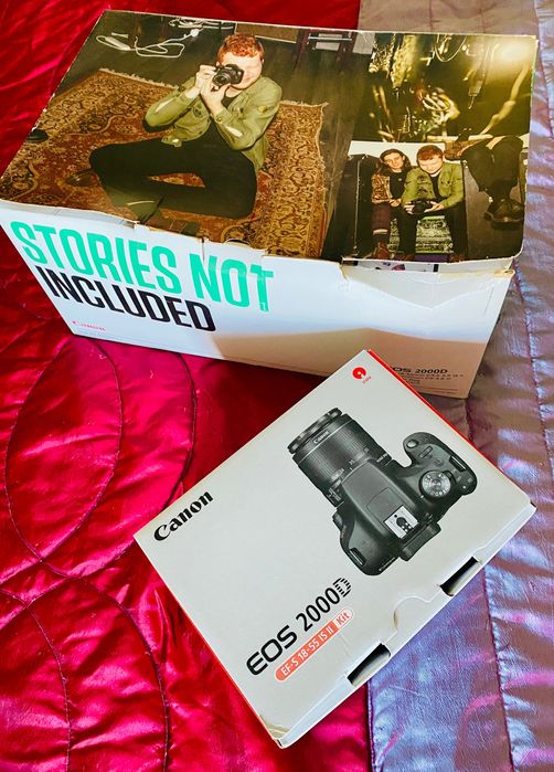 Kit Máquina Fotográfica Canon EOS 2000D + 18-55 mm f/3.5-5.6 Dc (NOVA)