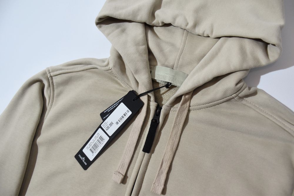 Зіп худі Stone Island Beige Ghost | Кофта Стон Айленд Project Бежевий