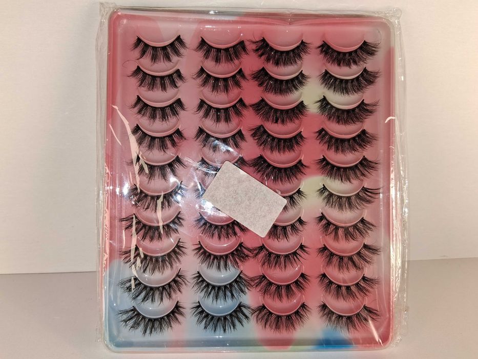 Y074 Sztuczne Rzęsy Komplet 20 Par Opakowanie Hurtowo Zestaw Makeup
