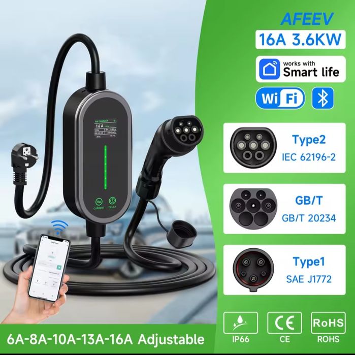 Зарядний пристрій електрокара електромобіля Зарядное устройство