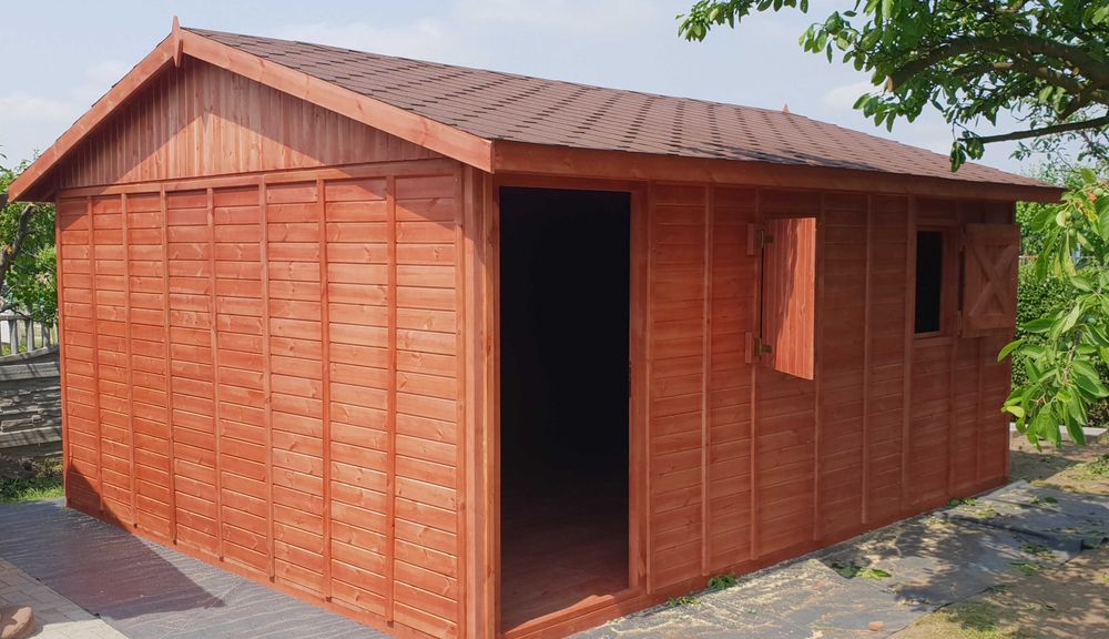 Domek letniskowy 5×4 m  drewniany narzędziowy Altana ogrodowa 20m2 ROD