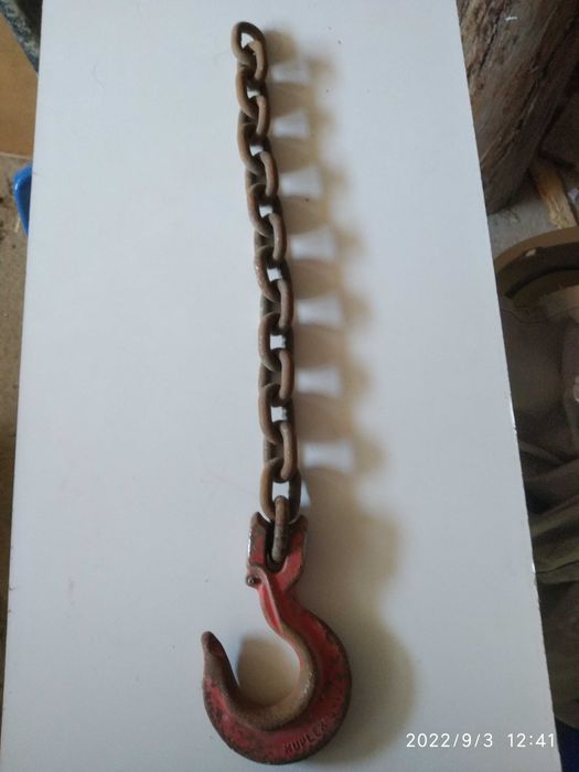 Gancho para grua ou ponte rolante.