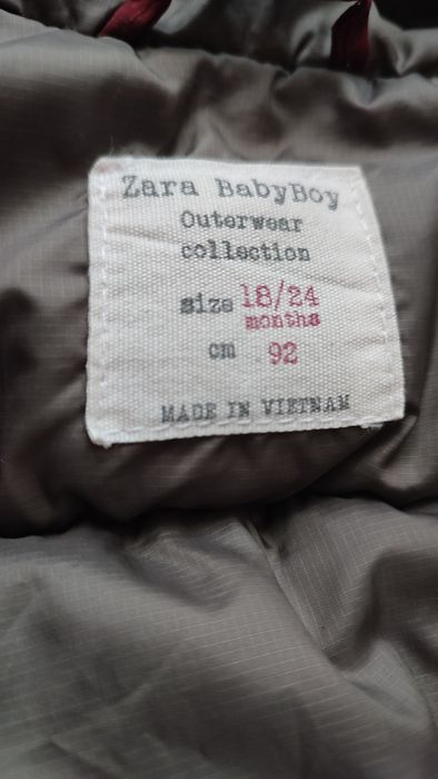 Зима зимова курточка куртка ZARA 92 на хлопчика дівчинку