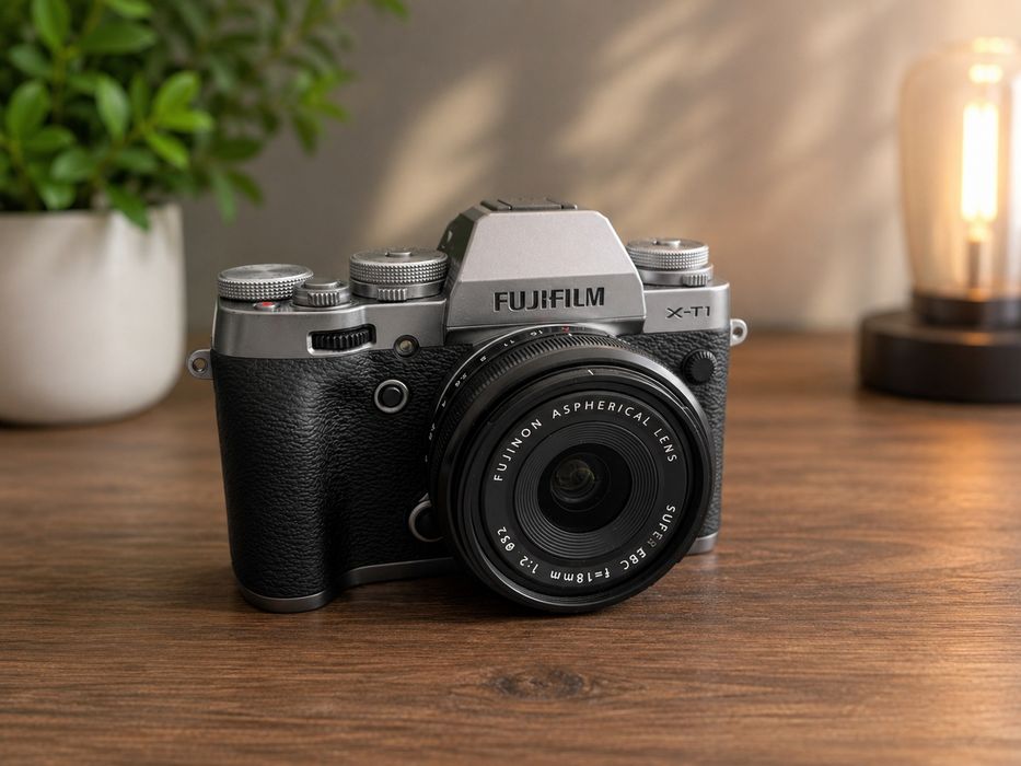Fujifilm X-T1 Graphite Silver Edition + Obiektyw 18mm f/2 + Bogaty Zestaw