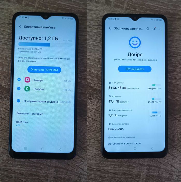 Телефон Samsung Galaxy A12 (SM-A127F/DSN) 4+4Gb/64Gb Blue (NFC, Touch ID)