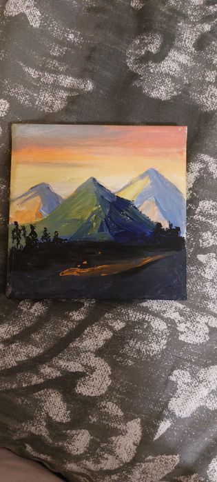 Картина ліс та гори