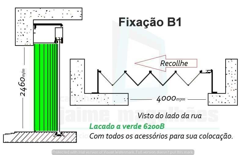 Vendo portão de fole novo.