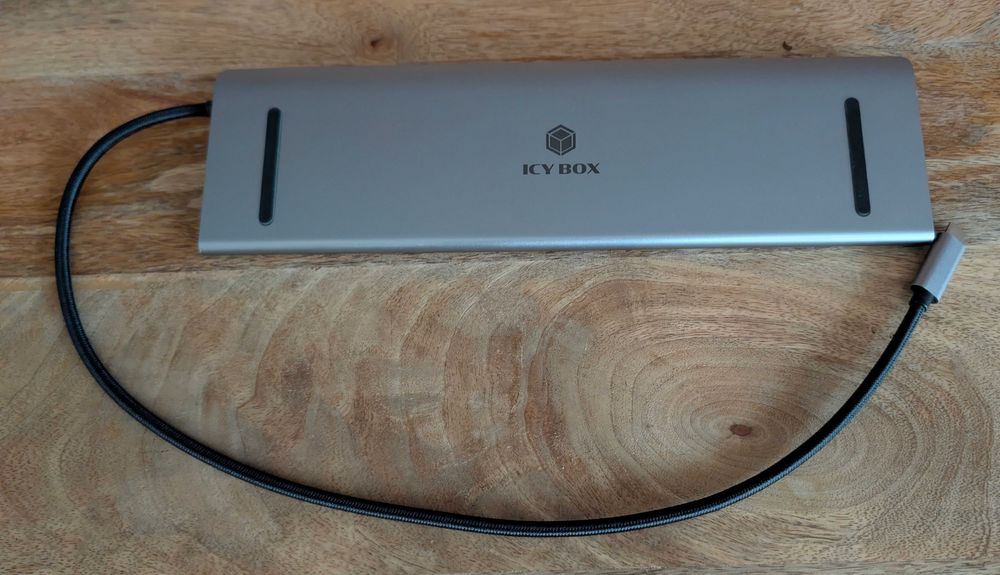 Stacja dokująca Hub USB-C ICY BOX 11w1 (2x HDMI, RJ45, USB 3.0, PD