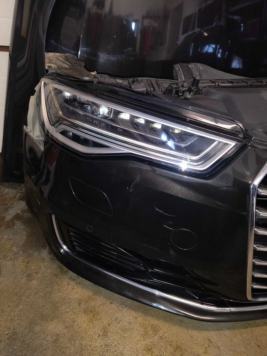 Przód kompletny Maska zderzak pas lampy  matrix Audi A6 C7 4g lift