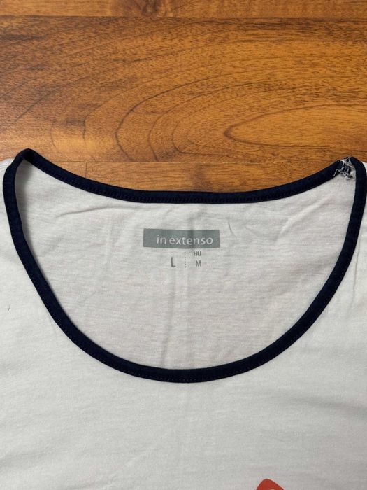 Bawełniany tank top biały bezrękawnik podkoszulka In Extenso L