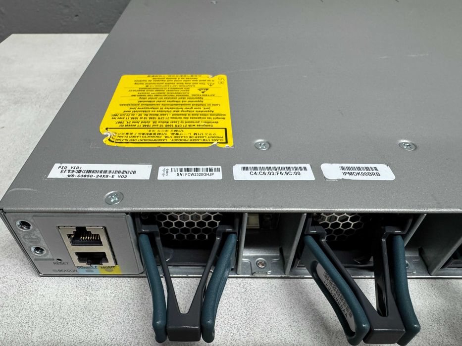 24 порта SFP+(10G) Cisco Catalyst WS-C3850-24XS-E безнал/гарантия