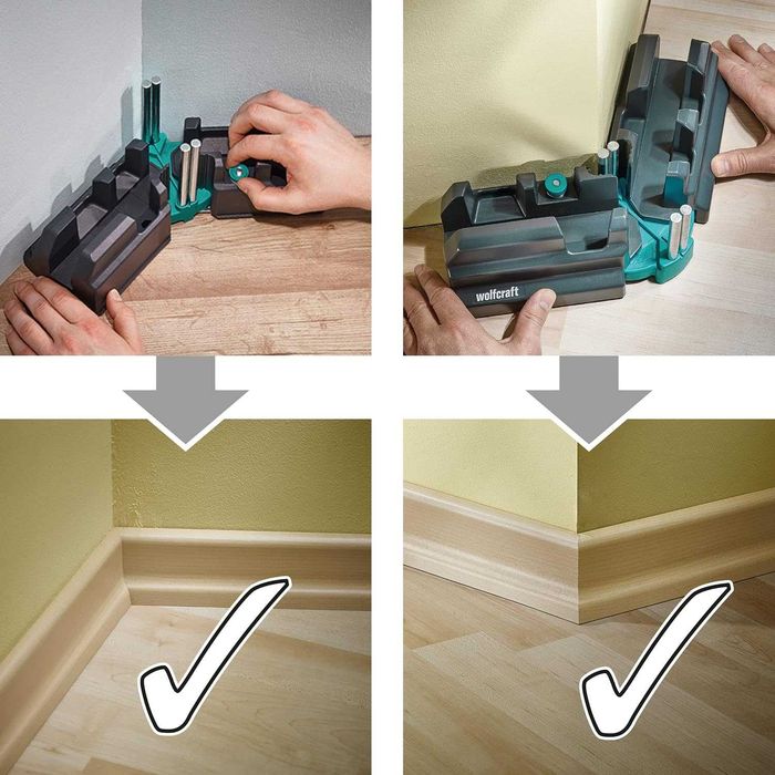 wolfcraft Serra japonesa, Caixa de encaixe e esquadro falso + Oferta kit instalação