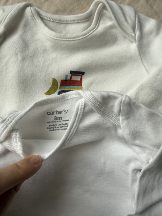 Carters 3-6 чоловічок флісовий ,бодік