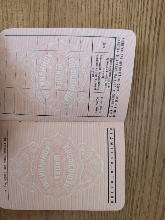 Профсоюзный билет