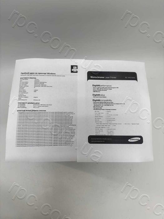 Принтер лазерний Samsung ML-1641 (USB) пробіг 1300 сторінок робочий для дому, для офісу