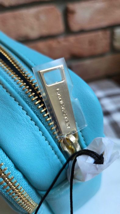 Lancaster torebka błękitna skóra naturalna