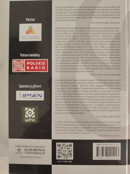 Psychoterapia gestalt w praktyce klinicznej NOWA