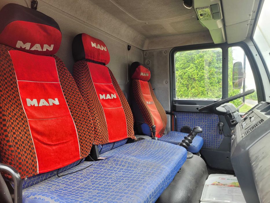 Sprzedam główne podzespoły pojazdu MAN L2000, silnik, skrzynia biegów, kabina, kontener