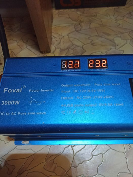 Інвертор Foval 3000w чистий синус