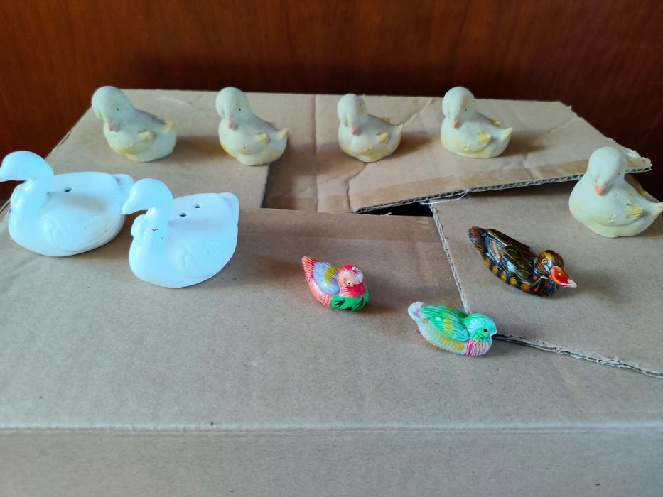 Dez peças que representam patos