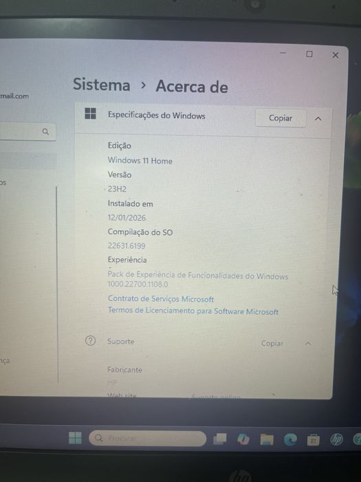 Notebook HP 14s - Intel - Windows 10 - Usado