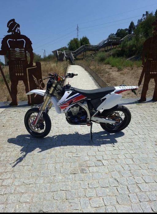 Yamaha wr 450f supermotard cheia de extras