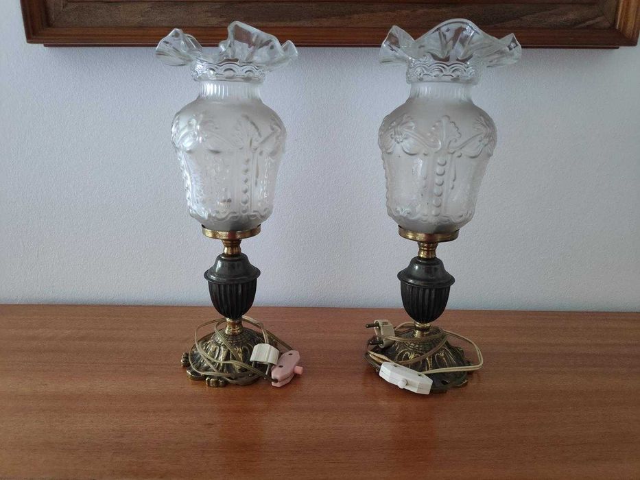 Conjunto de 2 candeeiros de cabeceira (Vintage)