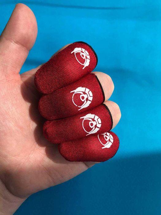 Курки для телефону та ігрові напальчники для телефону червоні 4 шт.