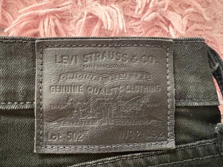Чоловічі джинси Levi’s 502, W32 L32 [чорні]