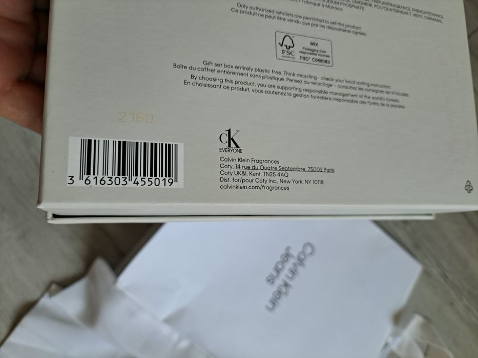 CK CALVIN KLEIN  zestaw prezentowy opakowanie  3szt