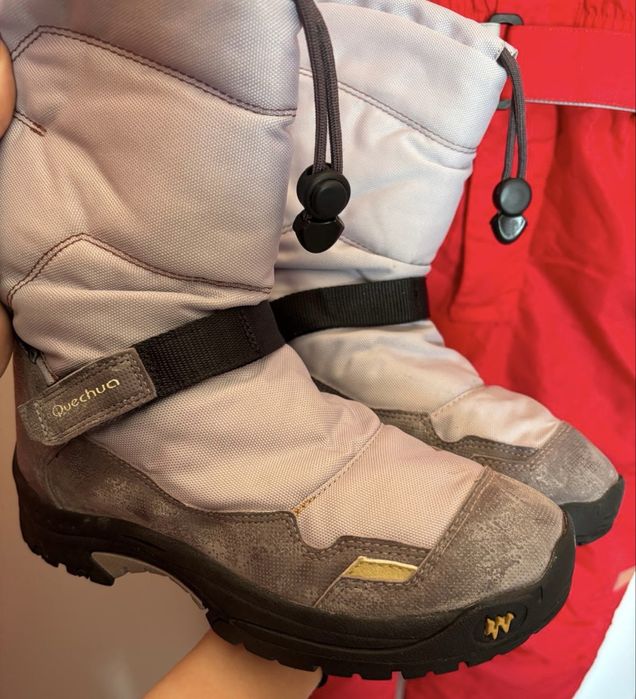 Conjunto infantil para a neve fato+botas