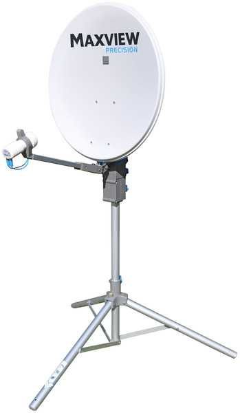 Ręczna antena satelitarna 65 cm z funkcjami ułatwiającymi obsługę