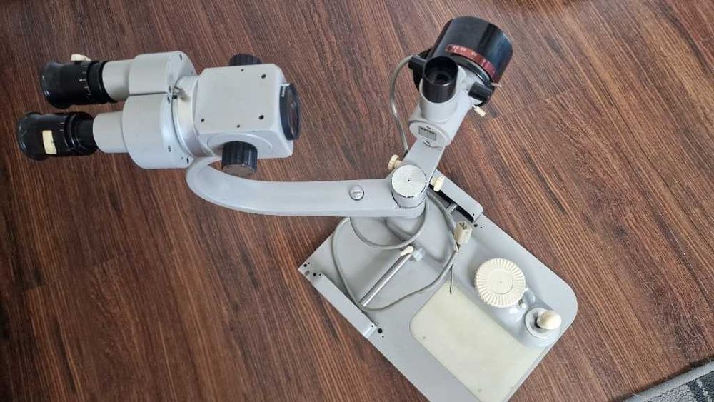 Zestaw okulistyczny Zeiss Jena = oftalmoskop + lampa szczelinowa