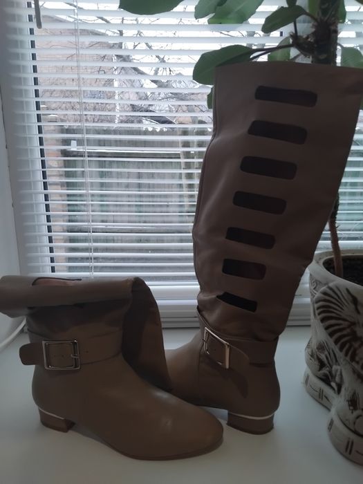 Сапоги женские, Италия. Натуральная кожа.